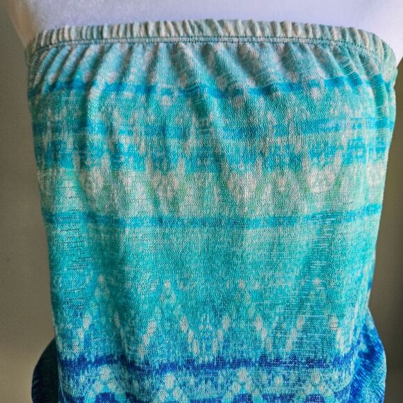 Elan Tube Top Romper Womens Large Beach Coverup Tropical Mermaid Summer Knit NWT - Picture 3 of 8